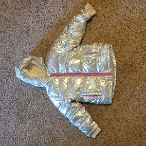 Adorable metallic Eddie Bauer toddler coat